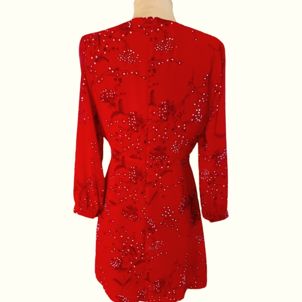 MADEWELL "Hazelwood" Faux Wrap Mini Dress - Size 6 - Picture 8 of 16